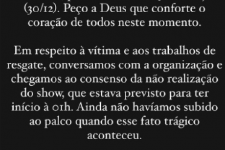 Alexandre Pires cancela show em cruzeiro após passageiro cair no mar