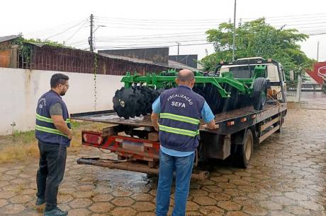 Equipamento agrícola com nota fiscal irregular é apreendido pela Sefa