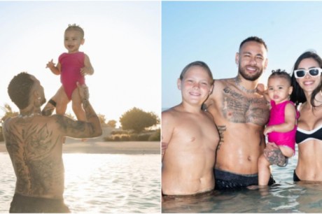 Neymar comemora 1º aniversário da filha com Bruna Biancard