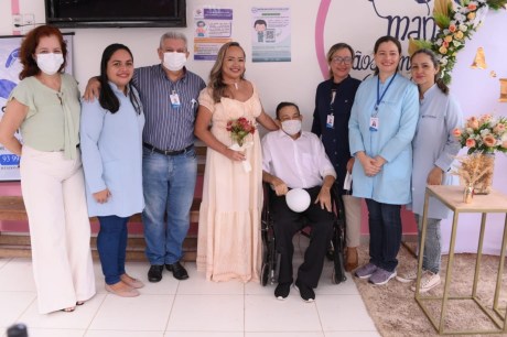 Casamento emocionante acontece no Hospital Municipal de Santarém, com apoio de equipe e familiares